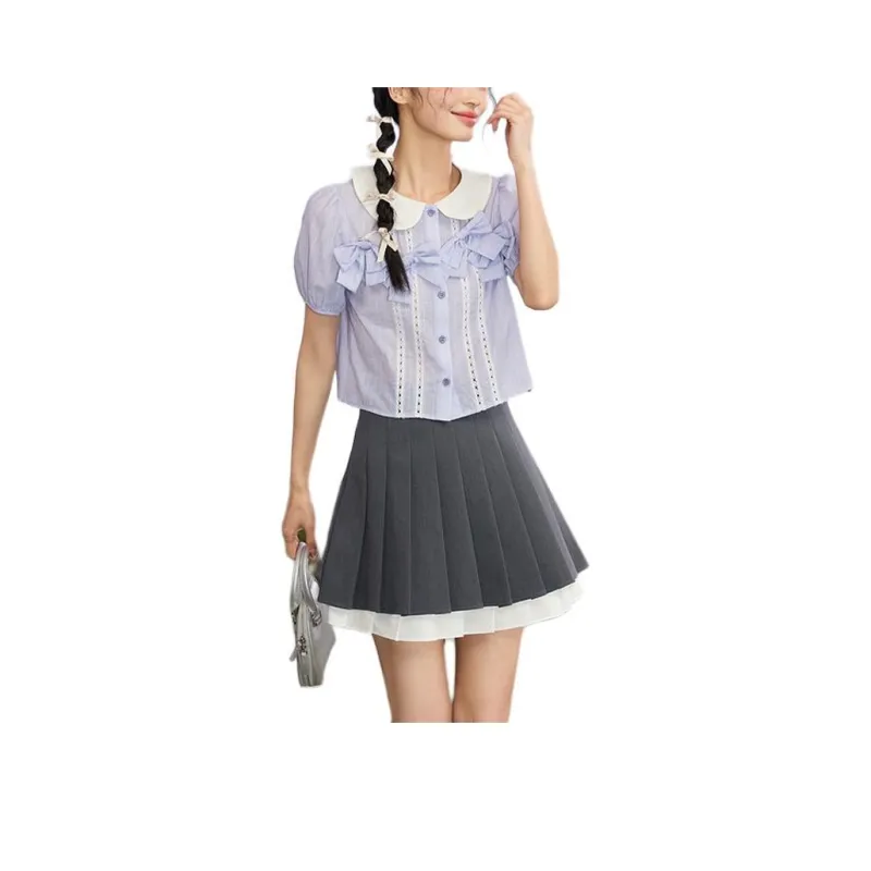 ZIHAN Casual Short Skirts Women's Dark Gray-0