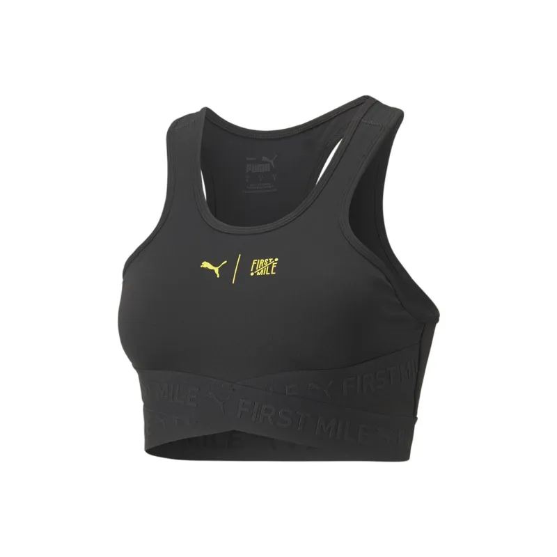 PUMA Women's First Mile High Impact Bra Sports Underwear Women's Black-0