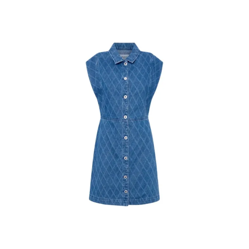 Pepe Jeans Sleeveless Dress Women's Blue-0