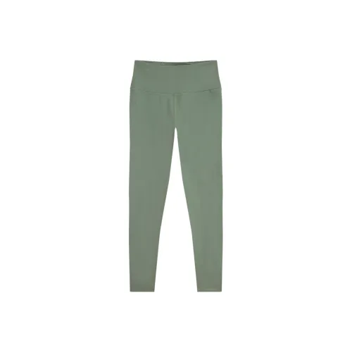 PUMA EVOLVE Women's High-Waisted Full-Length Training Tights Athletic Trousers Women's Green