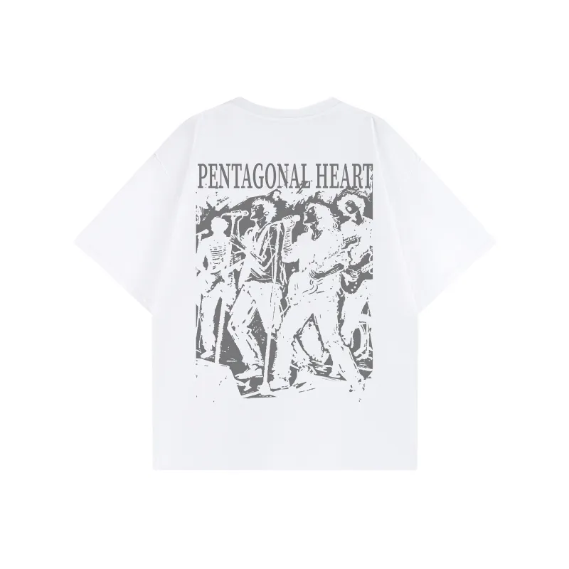 PENTAGONAL HEART T Shirt Unisex-5