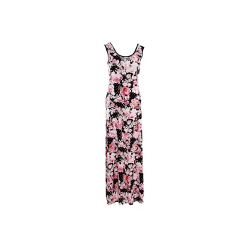 BESIONIA SS24 Sleeveless Dress Women's Pink Floral