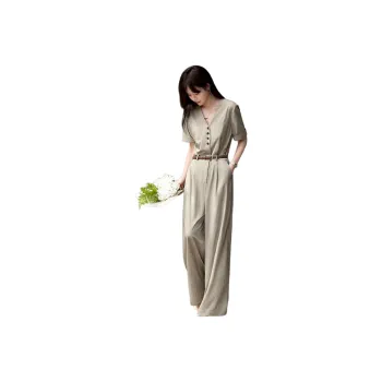 Mo Han Yi Mei Jumpsuit Women's Pea Green