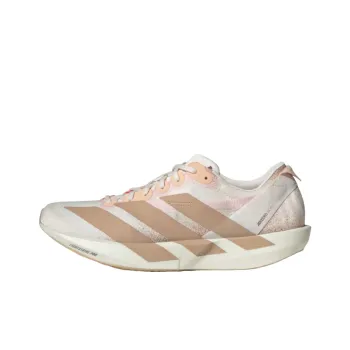 Adidas Adizero Adios 9 Anti Slip Wear Resistant Low Top Casual Running Shoes Women's Chalk White