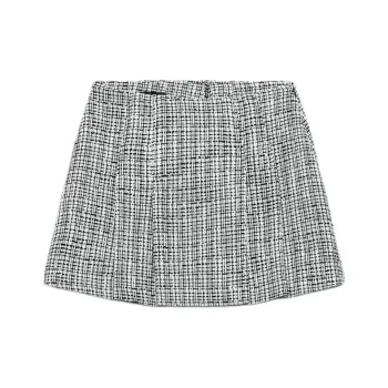 ZARA Casual Short Skirts Women's Stripes