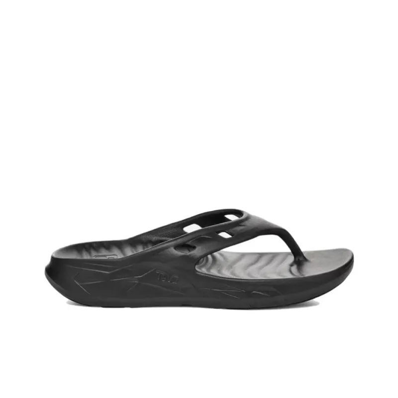 Teva EVA Rubber Sole Quiet Abrasion Resistant Flip Flops Men's Black-1