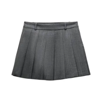ZARA Casual Short Skirts Women's Gray