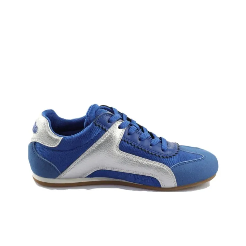 Buffalo Low Top Casual Shoes Unisex Blue Silver-1