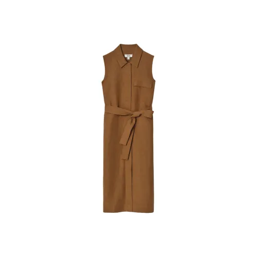 COS Sleeveless Dress Women's Brown