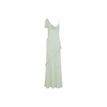 Self portrait Floral appliqué Georgette Maxi Dress