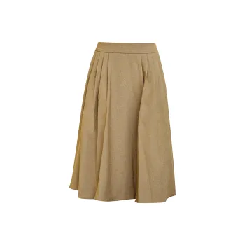 ROEYSHOUSE Casual Long Skirts Women's Khaki