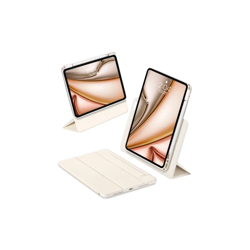 MOROCK With Pen Slot, Anti Bend Acrylic Compatibility IPad Air7 Tablet Protective Cases-0