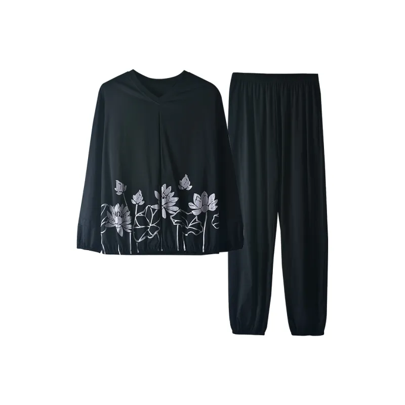 Lan Miao Casual Suit Women's Black-0