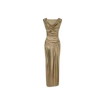 Vivienne Westwood Long Panther Draped Dress