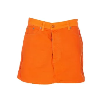 GANNI Casual Short Skirts Women's Orange