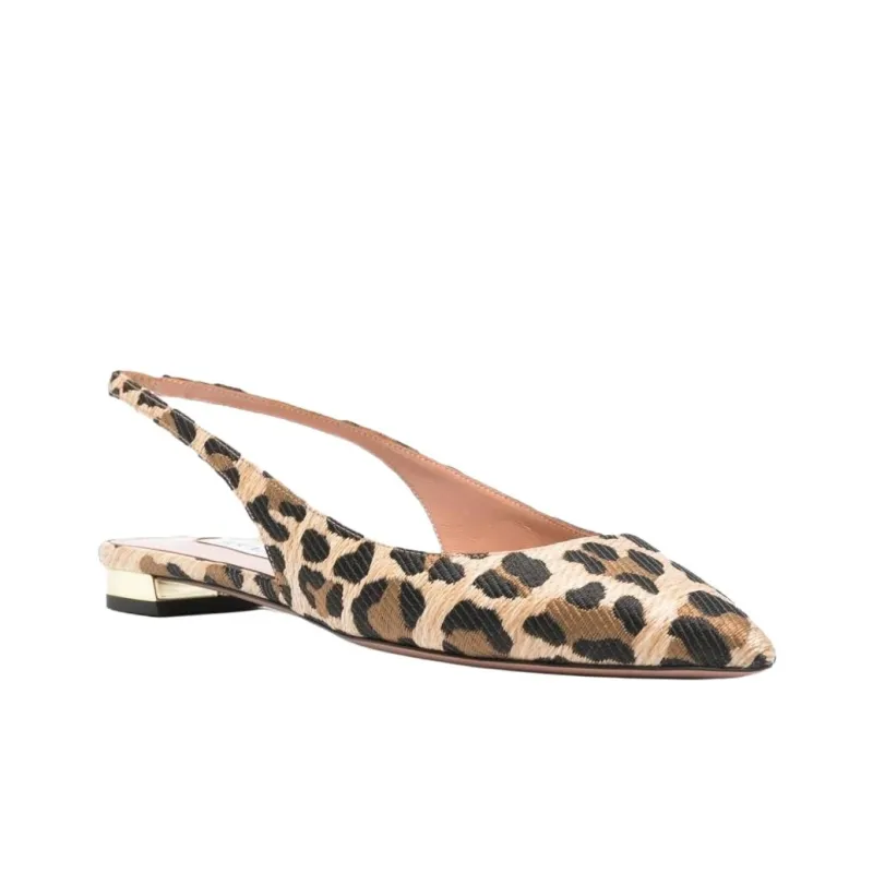 AQUAZZURA Purist Casual Single Shoes Women's Brown-2