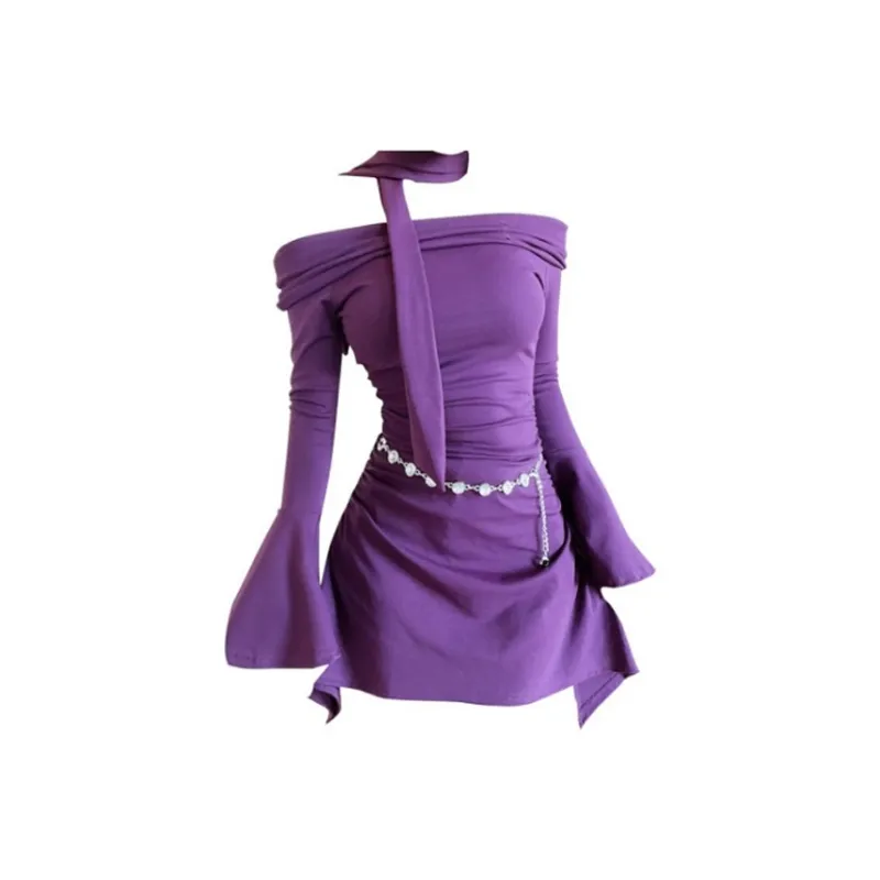 Mu Xiao Xin Long Sleeved Dresses Women's-5