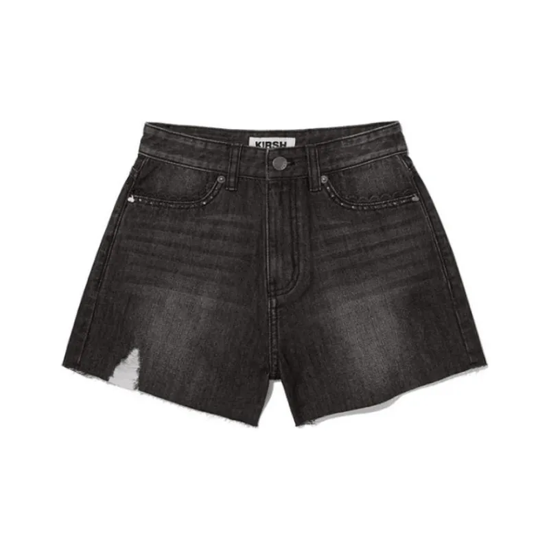 KIRSH Denim Shorts Women's Black-0