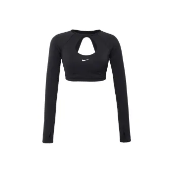 Nike Women's Long Sleeve Crop Top Black