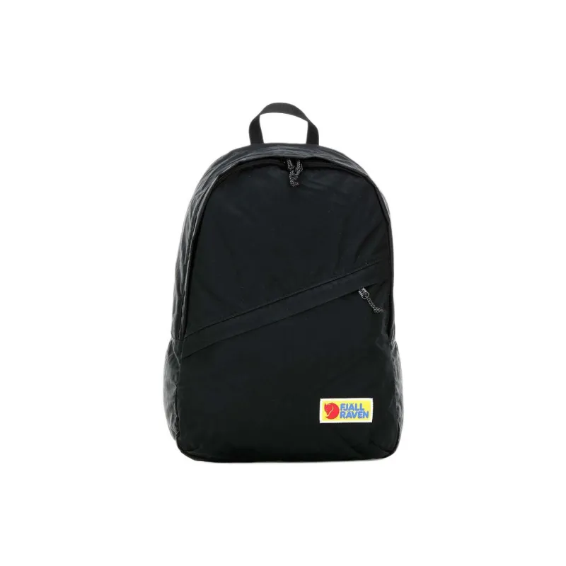 Fjallraven Recycled Polyester Backpack Unisex Black-0