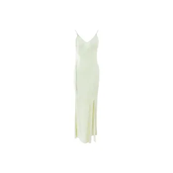 BESIONIA SS25 Slip Dresses Women's Light Green