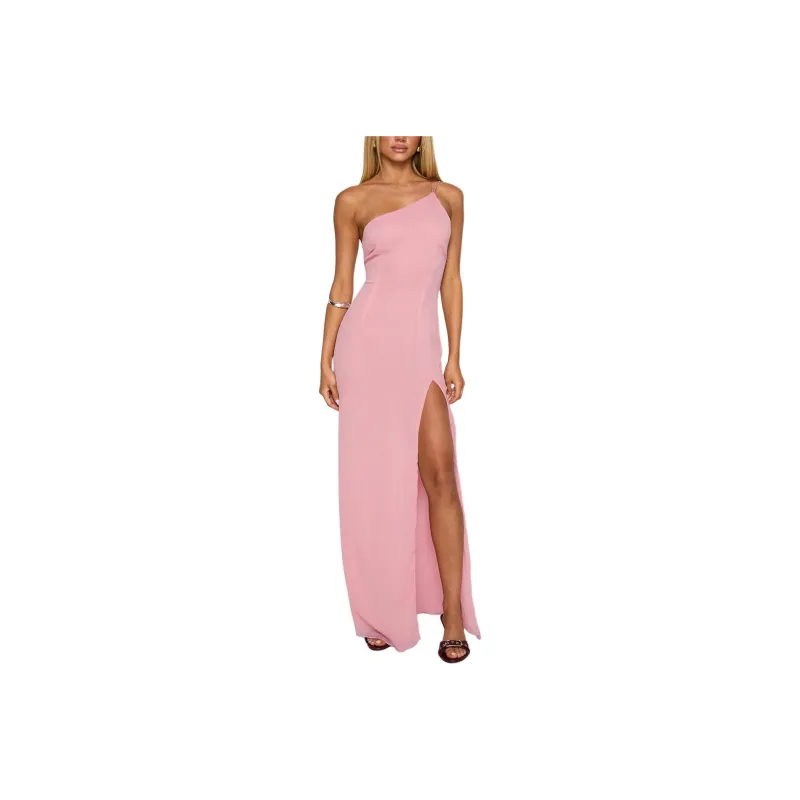 PRINCESS POLLY KISS OF LIFE CHIFFON MAXI DRESS Sleeveless Dress Women's PINK/Pink-0