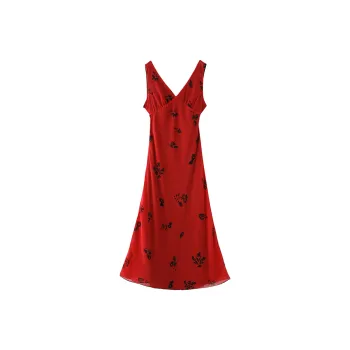 PAZZO Slip Dresses Women's Red