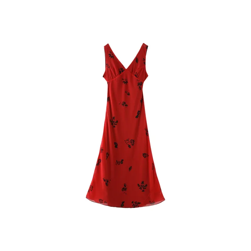 PAZZO Slip Dresses Women's Red-0