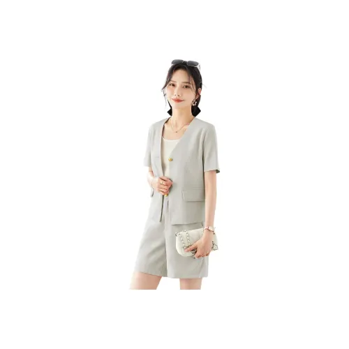 TERRE BLEUE Casual Suit Women's Gray