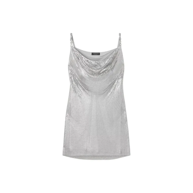 VERSACE Slip Dress Women's Silver-0