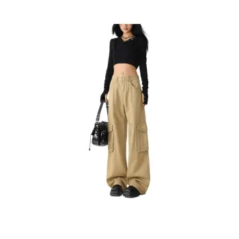 YINLEI Jeans Women's Khaki
