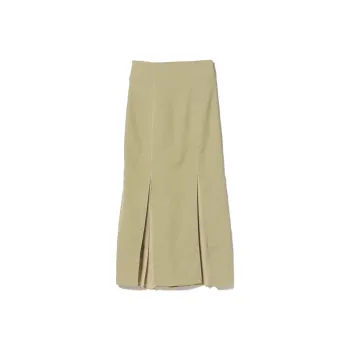 Beams Casual Long Skirts Women's Olive Green