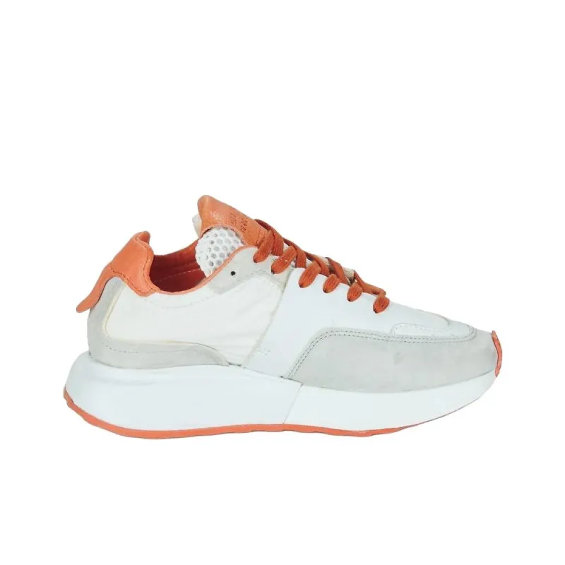 AirStep 4EVER Low Top Casual Shoes Women's White Orange-1