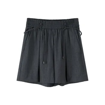 NancyCavally Casual Shorts Women's Gray
