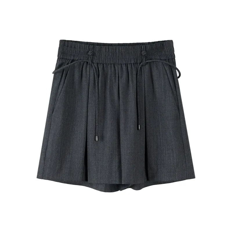 NancyCavally Casual Shorts Women's Gray-0