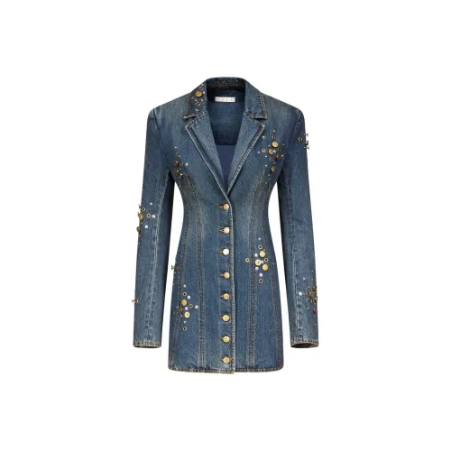 AREA Button embellished Dress