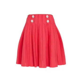 BALMAIN Casual Short Skirts Women's Red