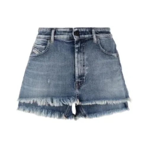 DIESEL Denim Short Skirts Women's Blue
