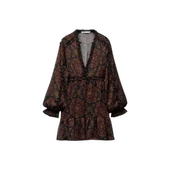 ZARA Long-Sleeved Dresses Women's Multicolor