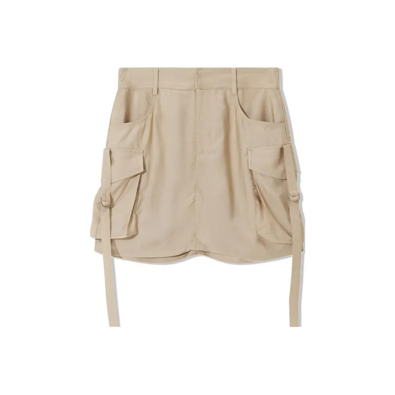 COVERINS Casual Short Skirts Women's Champagne Gold-0