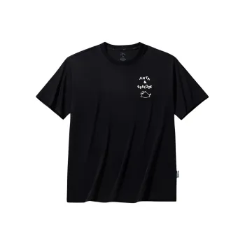 Anta x HAIBAOKANKAN,LIANMINGKUAN Life Collection T Shirt Men's Basic Black