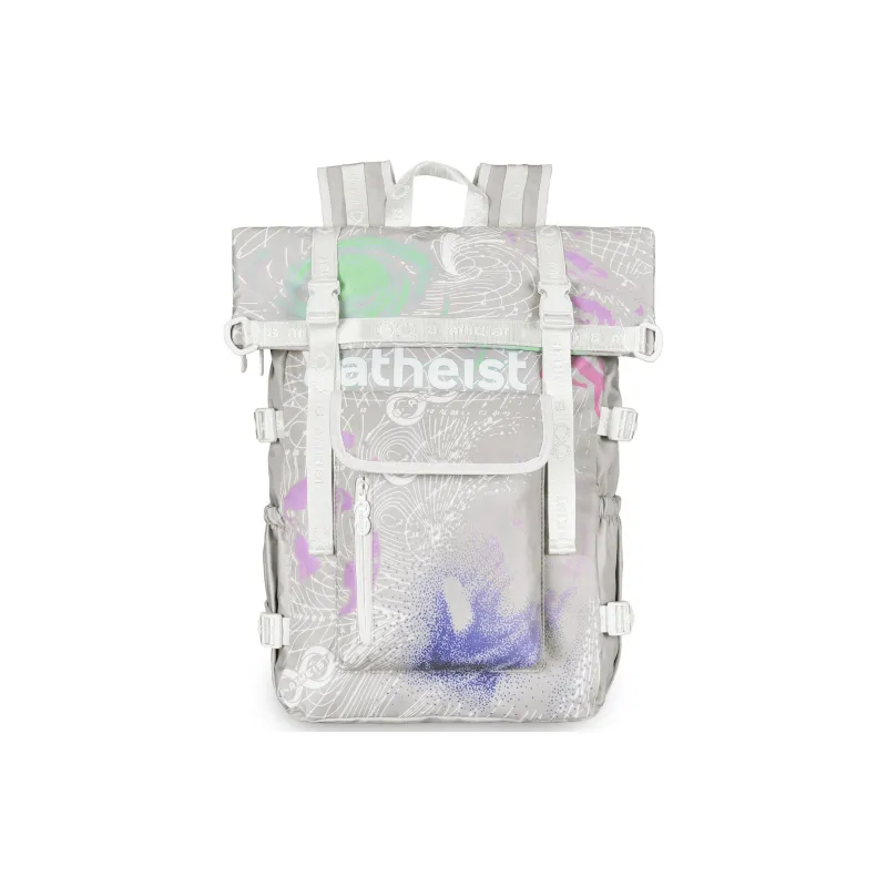8atheist Polyester Backpack Unisex White-12