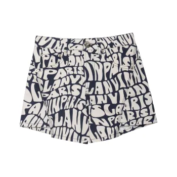 Lanvin SS21 Denim Shorts Women's Marine Blue