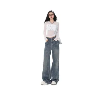 YINLEI Jeans Women's Vintage Blue