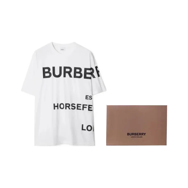Burberry T Shirts Men White-5
