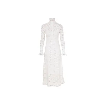 Zimmermann SS25 Spring Collection Long Sleeved Dresses Women's White