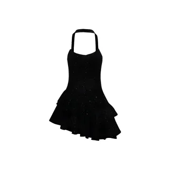 DOSOHEB Sleeveless Dress Women's Black