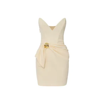 Elisabetta Franchi Bow detail Crepe Mini Dress