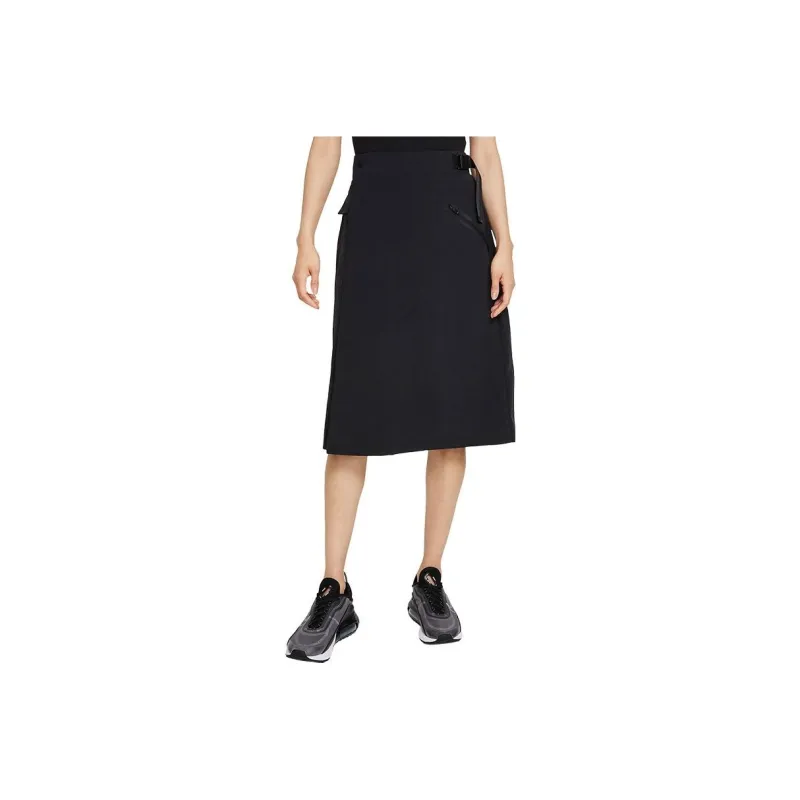 Nike SPORTSWEAR TECH PACK Casual Long Skirts Women's Black-0