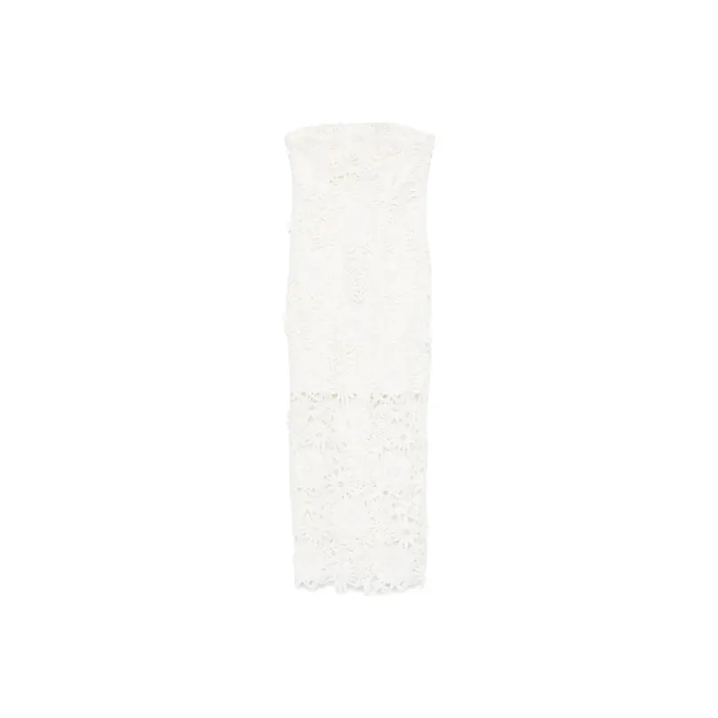 Rotate Birger Christensen 3D Lace Midi Dress-0